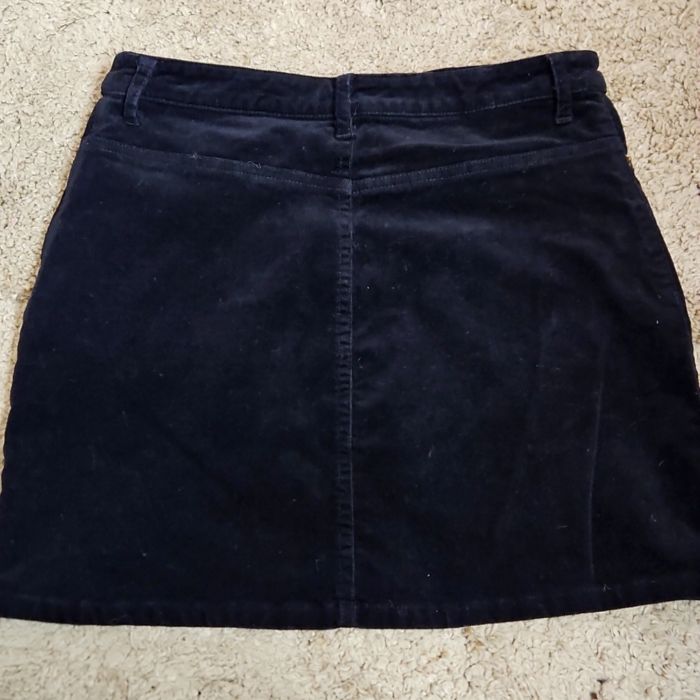 Forever 21 Black Mini Corduroy Skirt Size Small - Picture 5 of 5